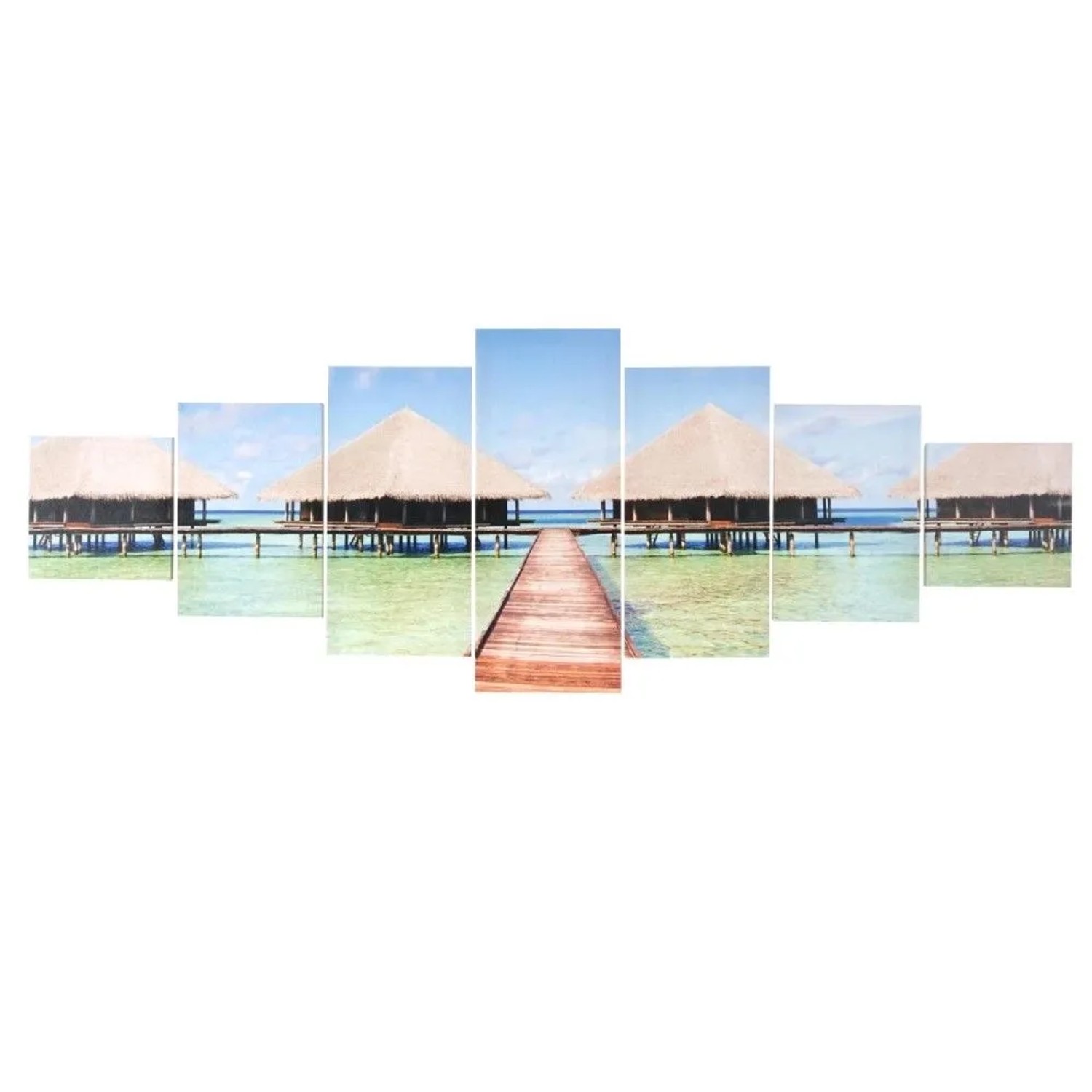 MCW Leinwandbild H375 Beach 7-tlg.