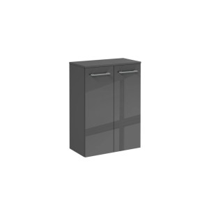 Fackelmann Midischrank B.Round Grafit 60,2 cm x 82,6 cm x 32 cm Soft-Close