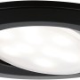 Schwenkbarer, runder Paulmann LED-Einbaustrahler Calla, 3x6W, schwarz matt, 4000K, IP65.
