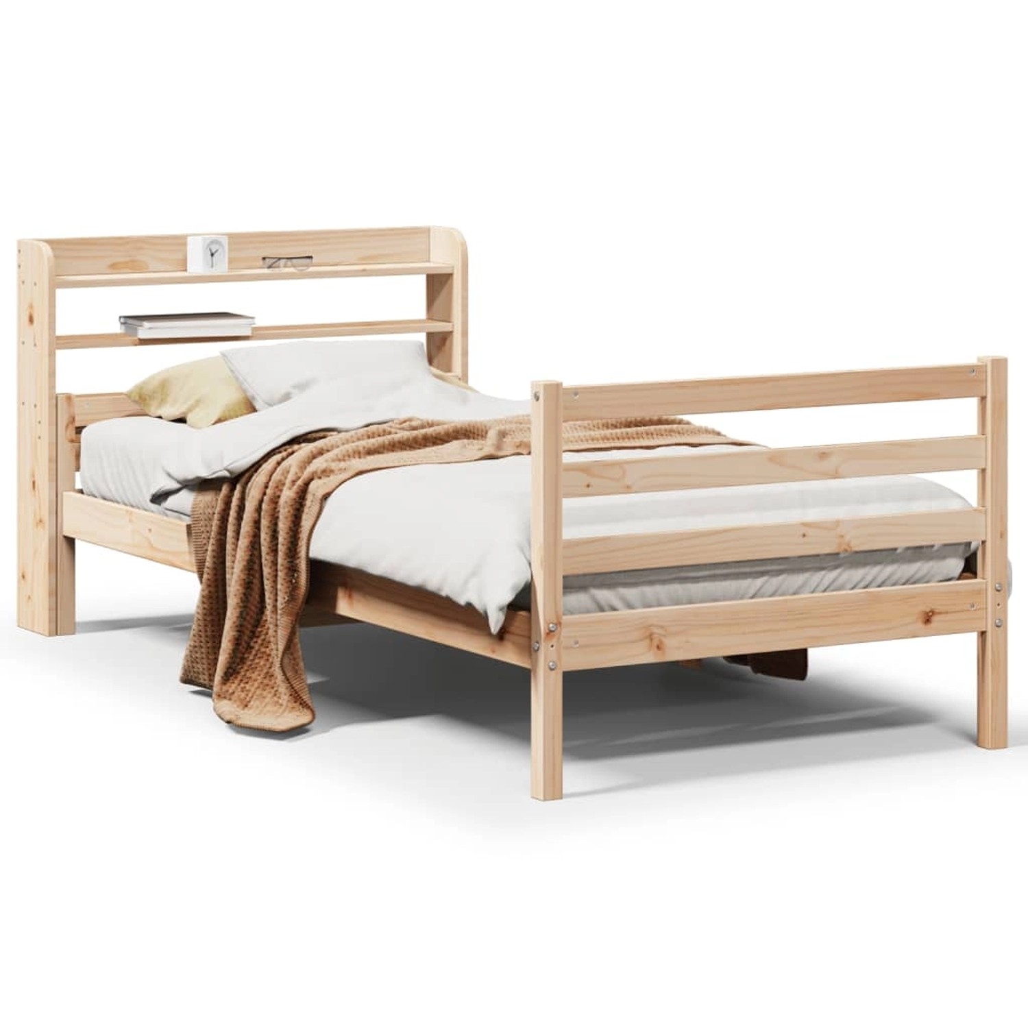 vidaXL Bettgestell mit Kopfteil ohne Matratze 90x200 cm 3306678 günstig online kaufen