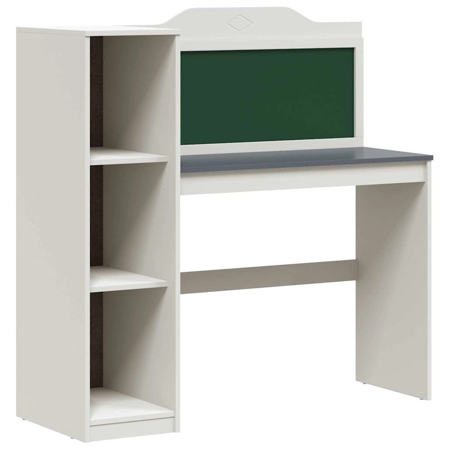 vidaXL Kreidetafel Schreibtisch Weiß und Grau 120 x 45 x 118,5 cm 42003033 günstig online kaufen
