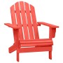 vidaXL Adirondack-Gartenstuhl Massivholz Tanne Rot 315873