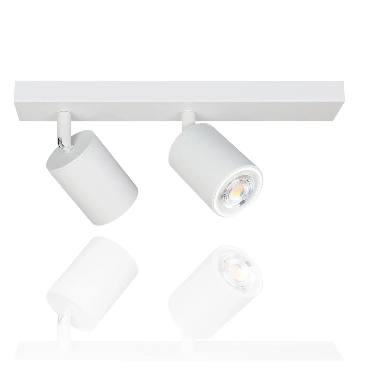 NETTLIFE Deckenstrahler aus Metall L30 Weiß NETTLIFE Deckenstrahler aus Metall L30cm Weiß