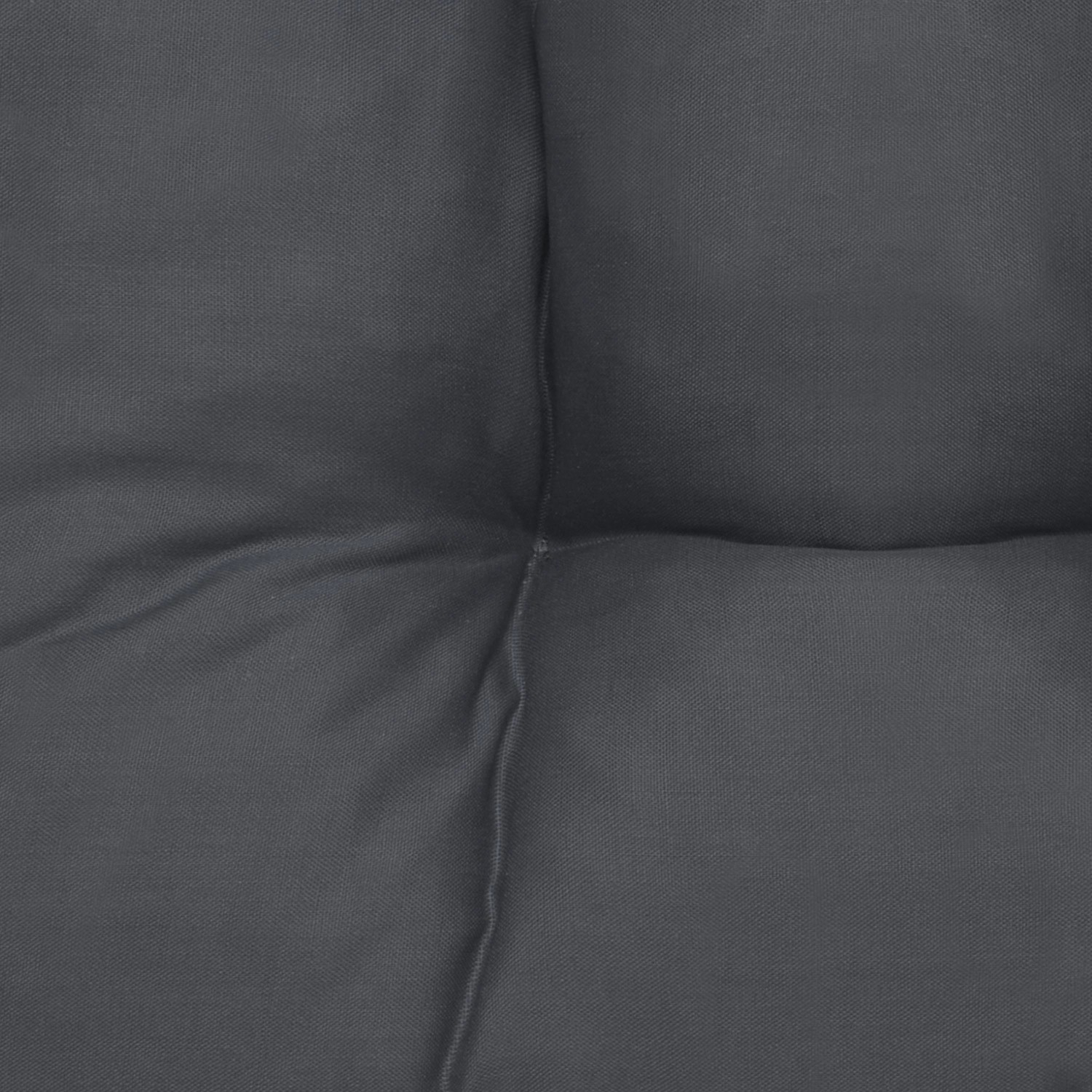 Beautissu Lisa Stuhlkissen 40x40 Anthrazit, 4er Set, gesteppt für hohen Sitzkomfort.