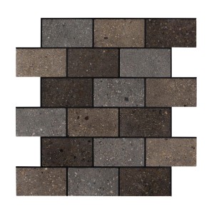 Dalsys Selbstklebende Fliesen 0,87m² 11 Stück Steinoptik Natur Dunkelbraun Grau