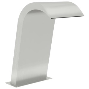 vidaXL Pool-Wasserfall aus Edelstahl, 50x30x60 cm, für Gartenbrunnen & Pools.