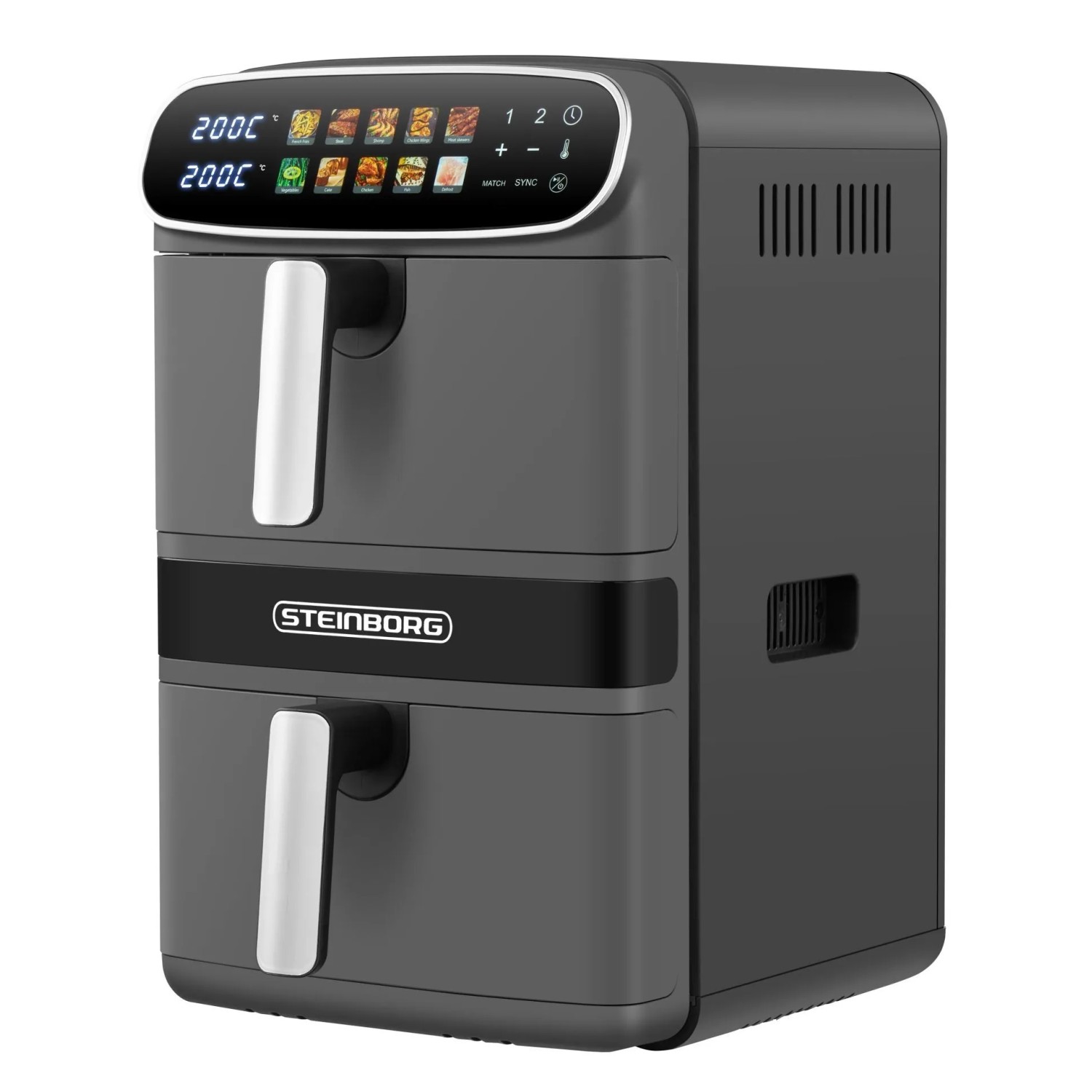 Steinborg SB-3160 Doppelheißluftfritteuse 12 Liter 2800 Watt