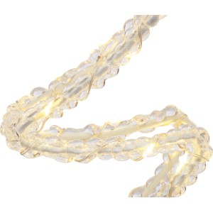 Transparente LED Silhouette Tannenbaum (34 cm) mit warmweißen LEDs für stimmungsvolle Weihnachtsdeko.