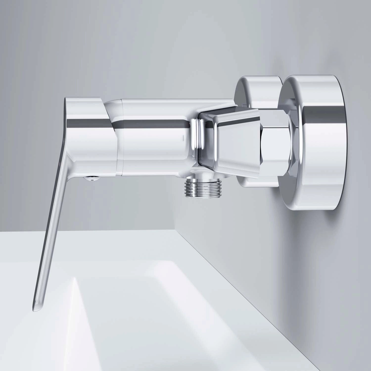 AM.PM Einhebel-Duscharmatur Hit, Chrom, aus Messing. Brausebatterie für Bad.