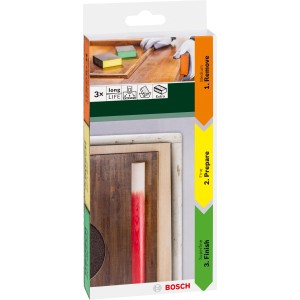 Bosch Schleifschwamm-Set, 3-teilig, für Holz, Metall & Kunststoff. Schleifmittel für vielfältige Anwendungen.