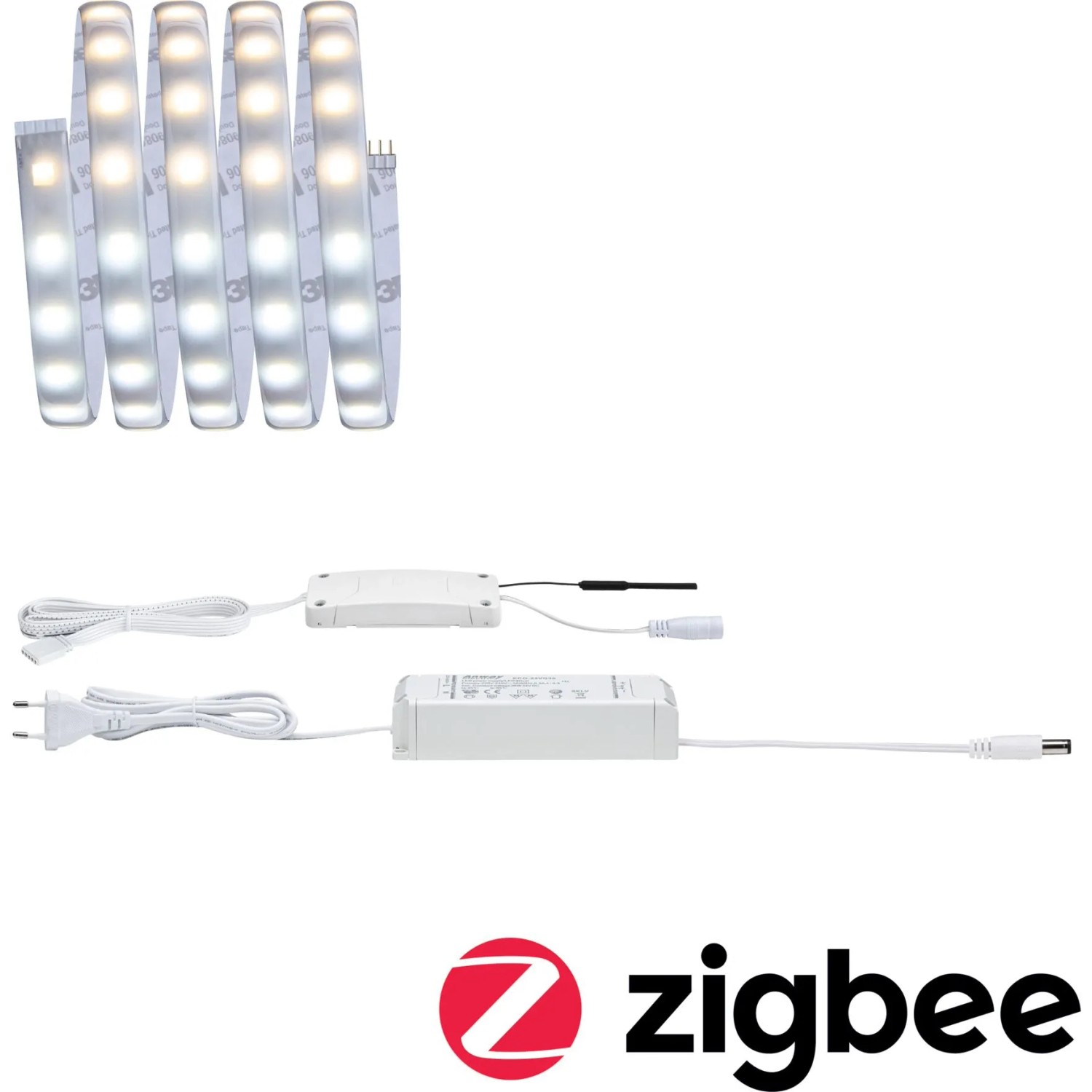 Paulmann MaxLED 500 LED-Streifen Tunable Weiß Zigbee Basis-Set, 1,5m mit Trafo und Controller.