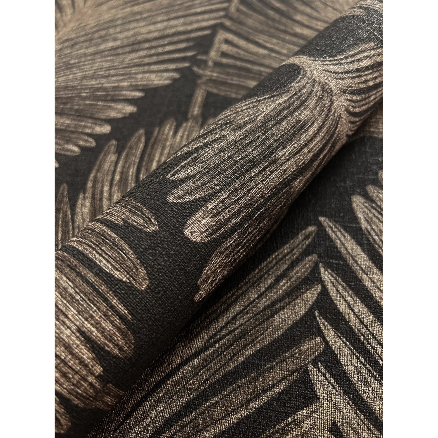 Newroom Vliestapete Vedran Black Palmenblätter Modern FSC® günstig online kaufen