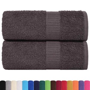 vidaXL Waschlappen 2 Stk Anthrazit 15x21 cm 360 g/m² 100% Baumwolle 136669
