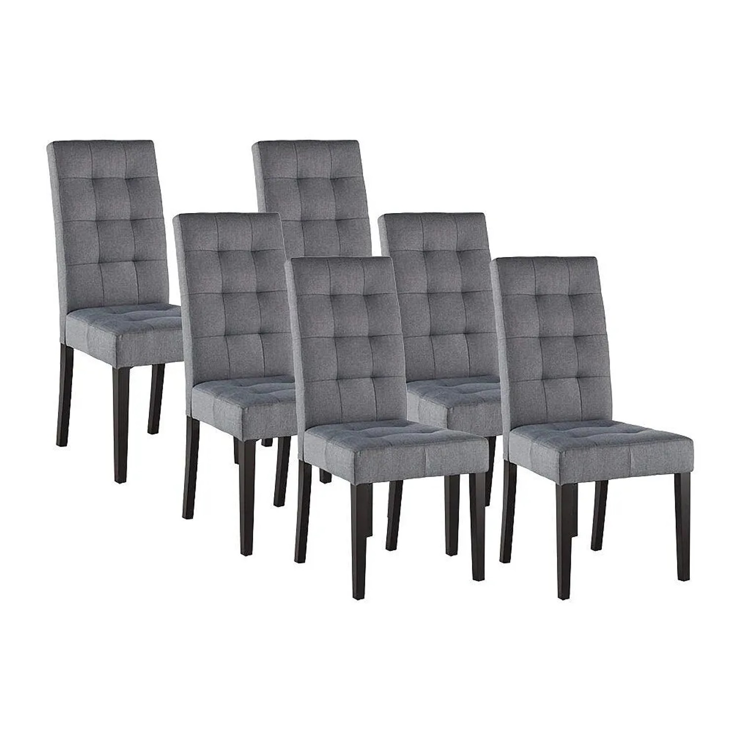 Vente-unique Stuhl Villosa Grau 48 cm