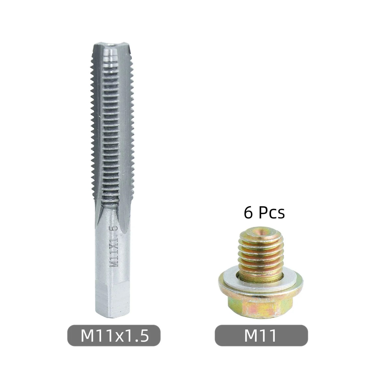 CCLIFE 13tlg Ölablassschraube Reparatur Satz M11x1,5mm Gewinde Reparatursatz für Ölablassschraube_2
