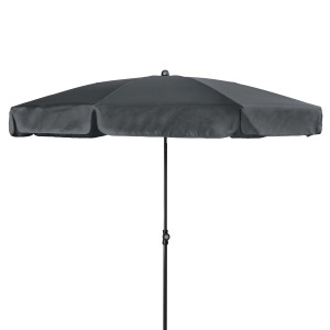 Doppler Balkonschirm Sunline, Ø 200 cm, anthrazit, mit Knickfunktion für optimale Beschattung.