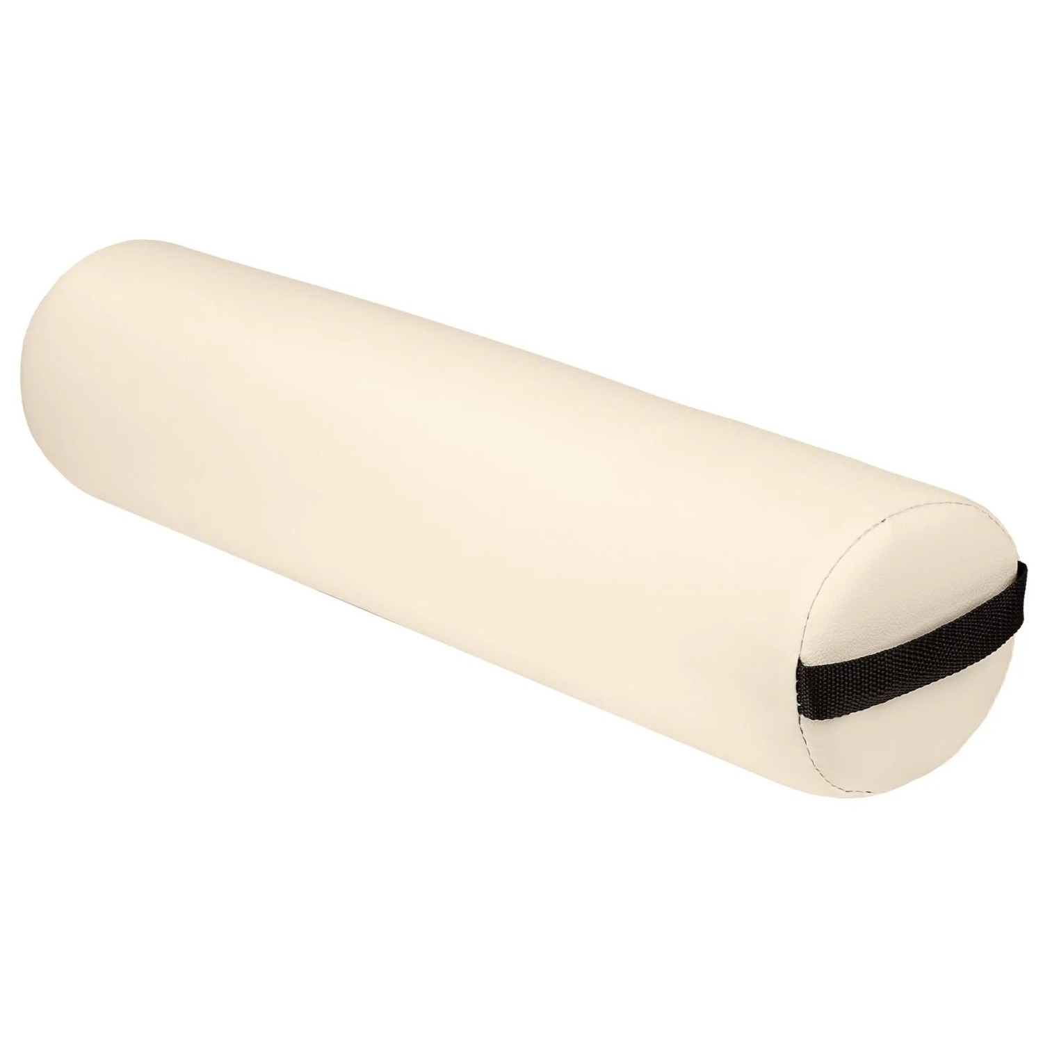 Tectake Massage Lagerungsrolle  Vollrolle Für Nacken Oder Knie Gute Polsterung und Strapazierfähiger Kunstlederbezug  34 x 34 x 56 cm Beige