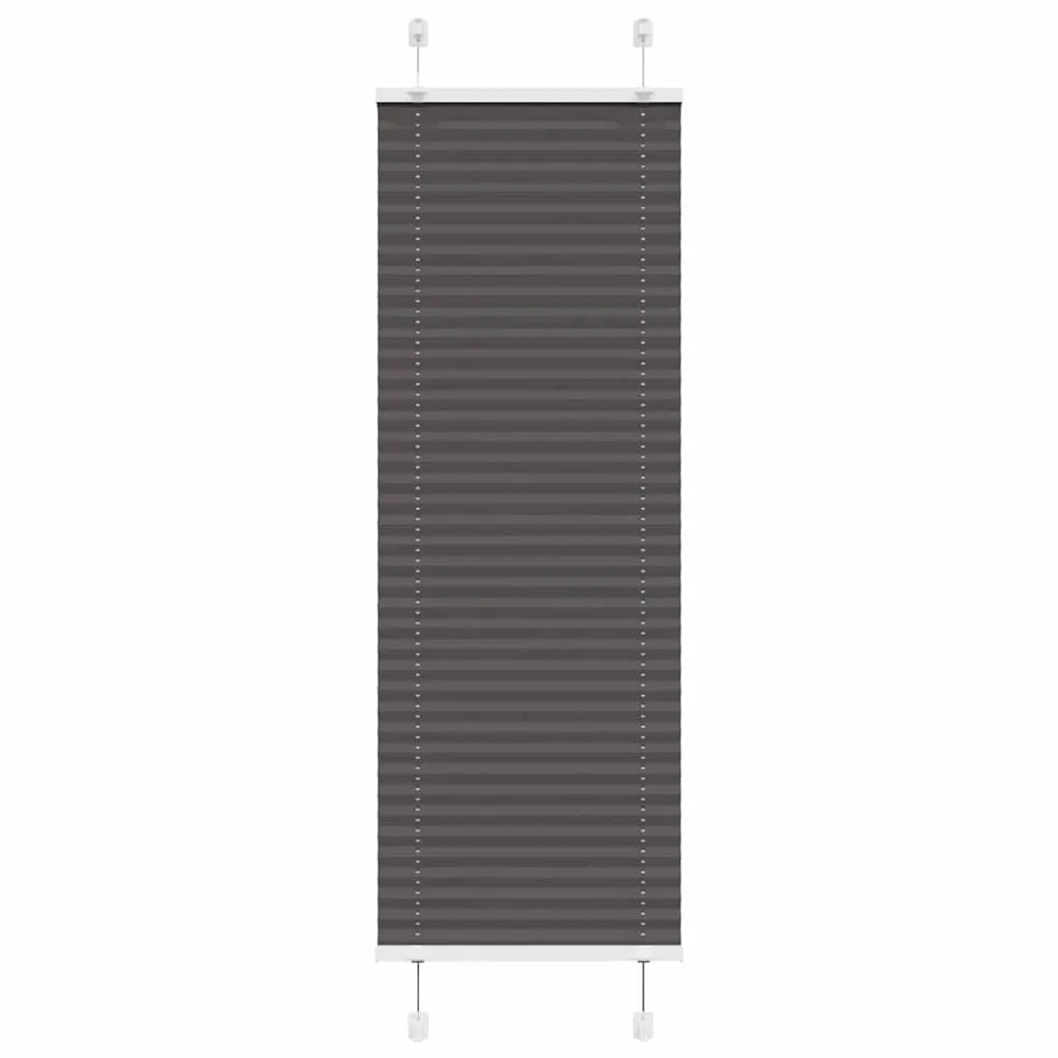 vidaXL Plissee Schwarz 50x100 cm Stoffbreite 49,4 cm Polyester 4015116 günstig online kaufen