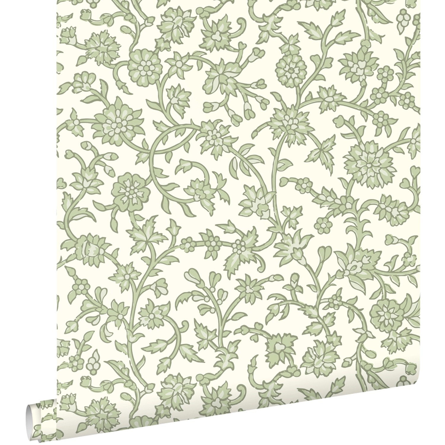 ESTAhome Tapete Blumenmuster Grün 50 X 900 Cm 131519 günstig online kaufen