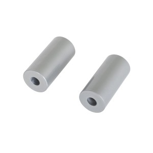 Kordo Abstandshalter für Inoline Geländer, Alufarbe, 2er Set für Wandbefestigung.