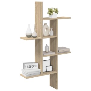 vidaXL Wandregal Sonoma-Eiche 61 x 15 x 102 cm Holzwerkstoff 8012190