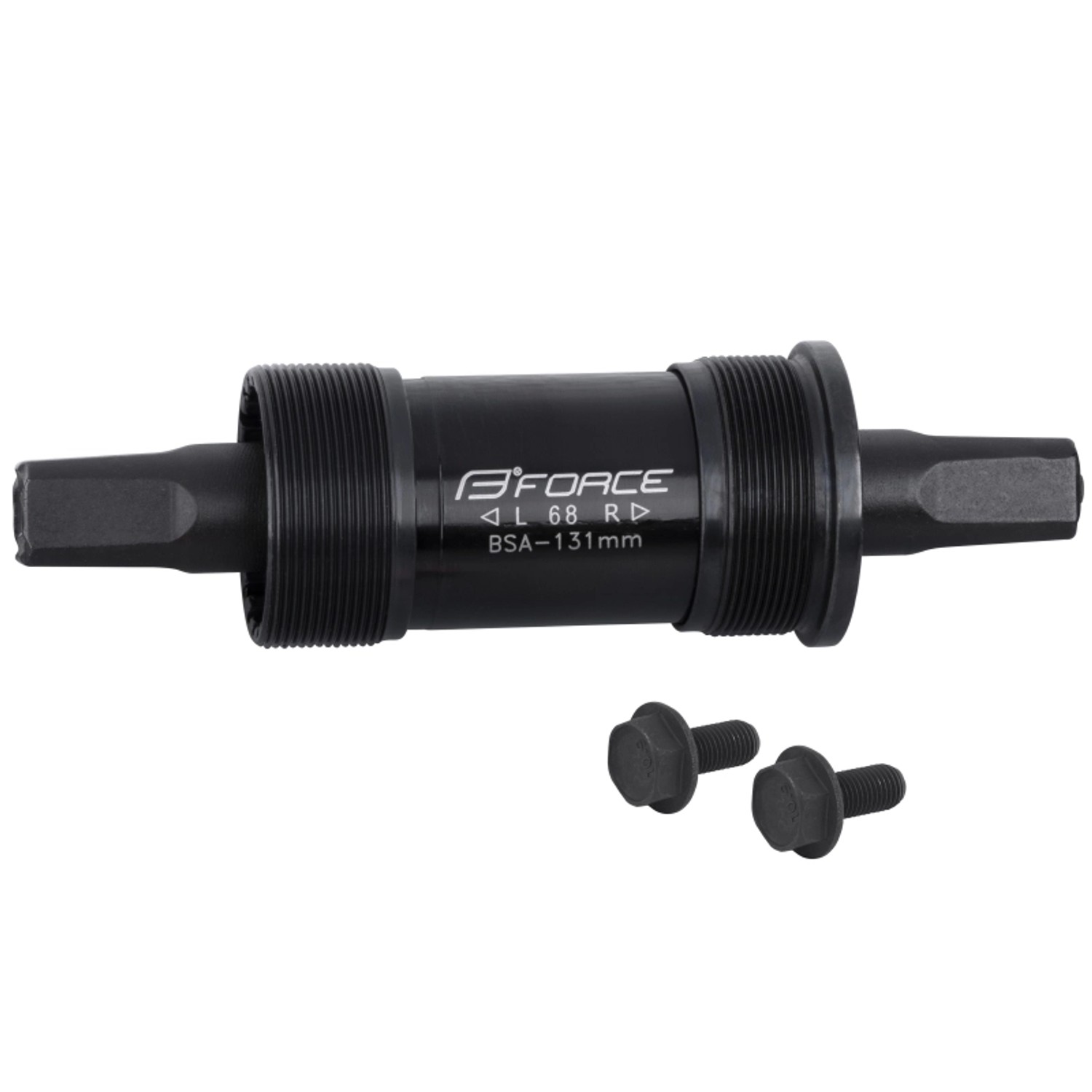 Force 4-Kant Stahl Tretlager mit BSA Gewinde Länge 131 mm