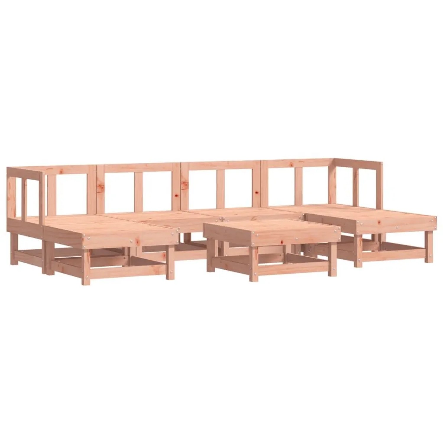 vidaXL 7-Tlg Garten-Lounge-Set Massivholz Douglasie 3186352