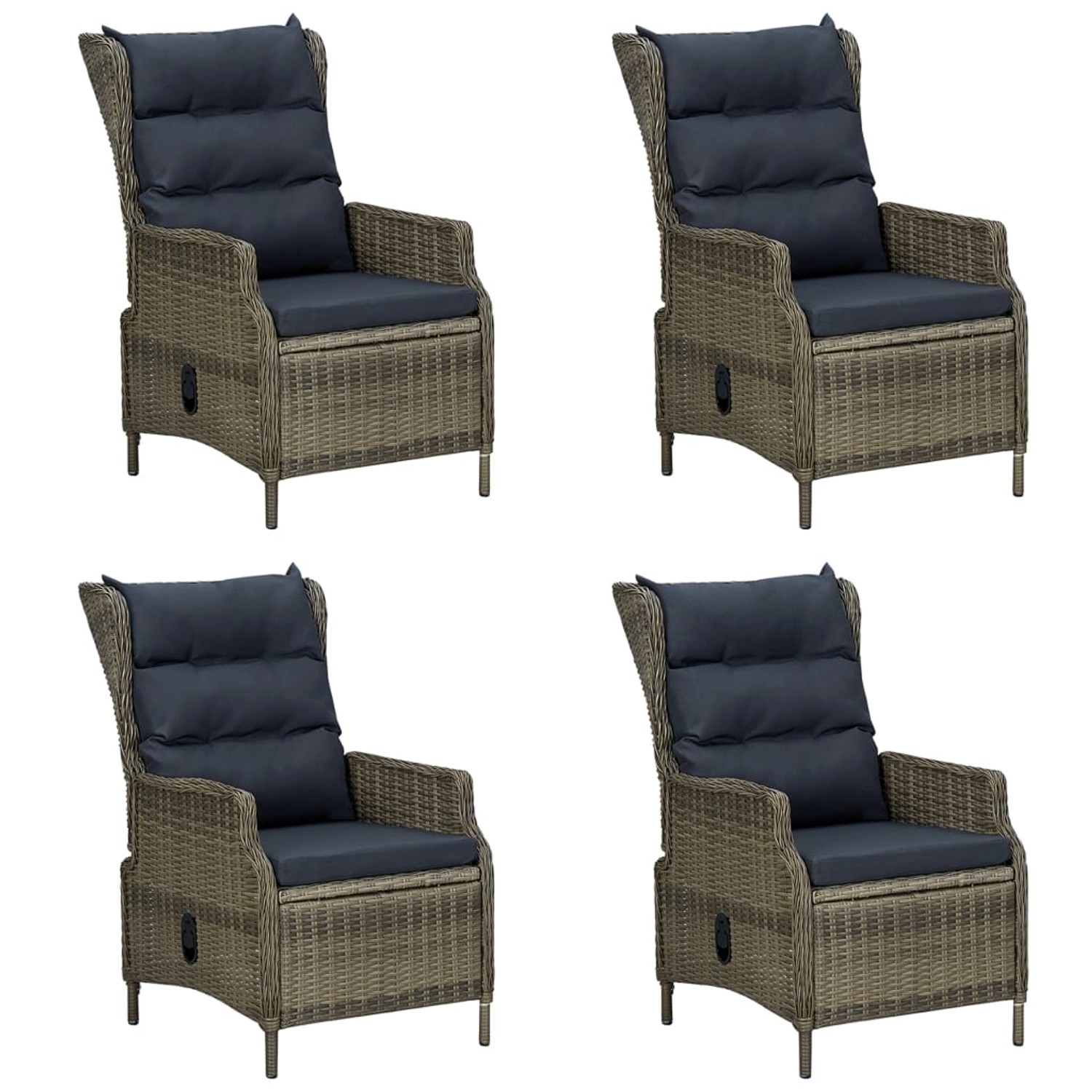vidaXL 5-Tlg Garten-Essgruppe Braun 3068784