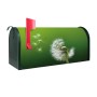 Grüner Banjado US Briefkasten mit Pusteblume, Stahl, 48x22x16cm.