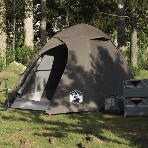 vidaXL Kuppel-Campingzelt 2 Personen Braun Wasserdicht 4009613
