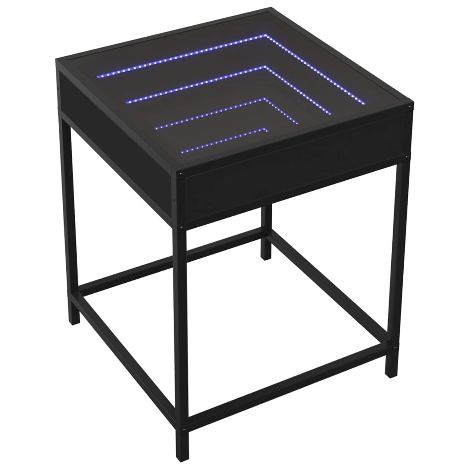 vidaXL Couchtisch mit Infinity-LED Schwarz 40x40x51 cm 847672 günstig online kaufen