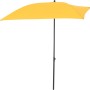Gelber Siena Garden Balkonschirm 100x160 cm mit Knickfunktion für optimalen Sonnenschutz.