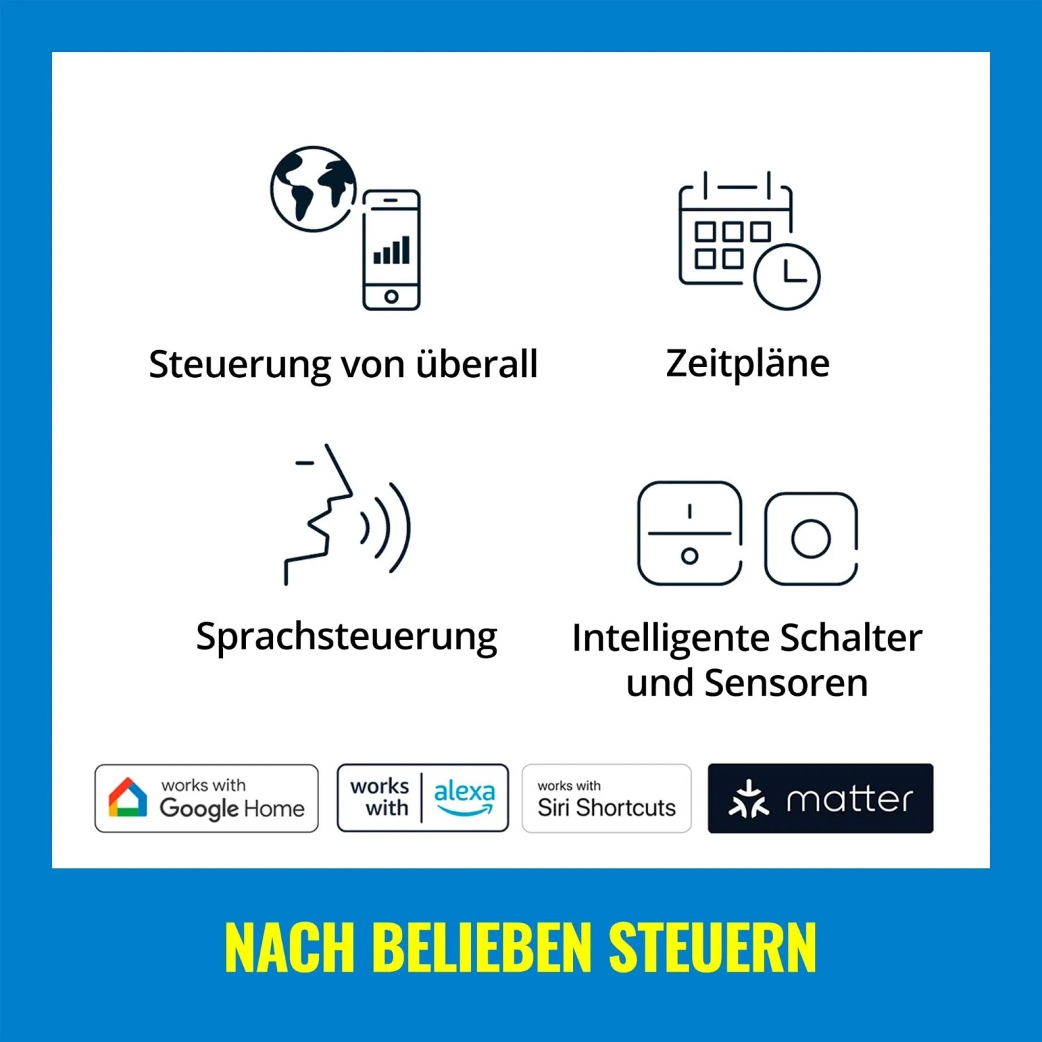 WiZ SuperSlim Leuchte: Steuerung per App, Sprache, Zeitpläne und intelligente Schalter.