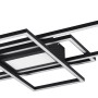Moderne Trio LED-Deckenleuchte Irvine, 105x42 cm, anthrazit. Dimmbare Wohnraumleuchte mit Fernbedienung.