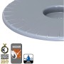 Silberner Wagner Pflanzenroller Ultraflat Ø 30 cm für den Innen- und Außenbereich.