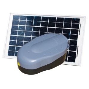 Heissner Solar-Teichbelüfter 120 l/h mit Solarpanel und Belüfterpumpe.