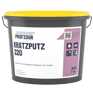 Profidur Kratzputz 220 Weiß 25 kg