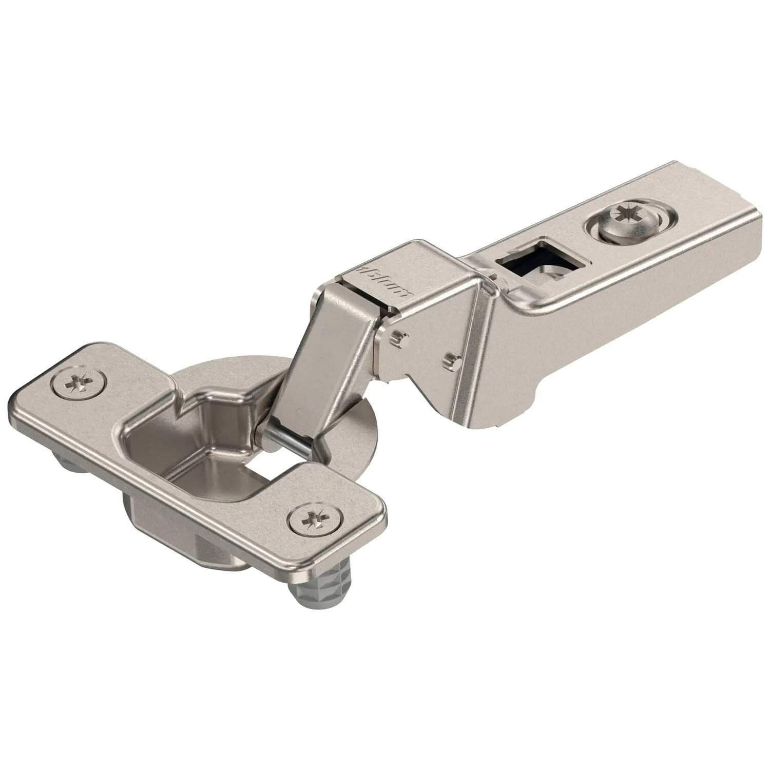 Blum Standardscharnier Clip 100 Grad 9,5 mm Gekröpft mit Feder Einpressen