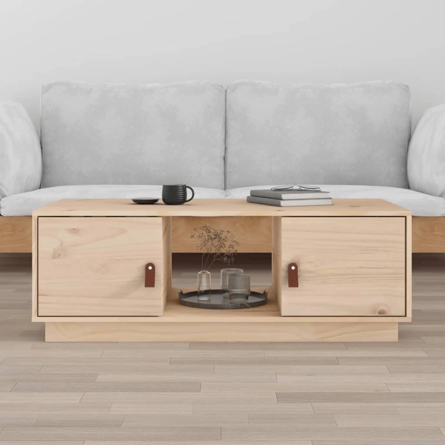 Vidaxl Couchtisch 100x50x35 Cm Massivholz Kiefer günstig online kaufen