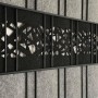 zaunzu Sichtschutz Vlies Graphic, schwarzgrau, 2,6m, für Doppelstabmattenzaun.