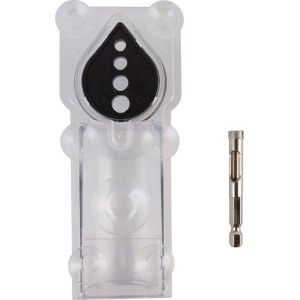 LUX-TOOLS Diamantbohrer 8 mm mit Führung im Set, geeignet für Fliesen, Glas und Marmor.