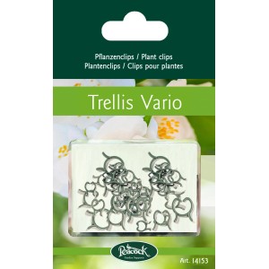 Peacock Pflanzenclips, 30 Stück, grün, zur Befestigung von Pflanzen an Rankhilfen.