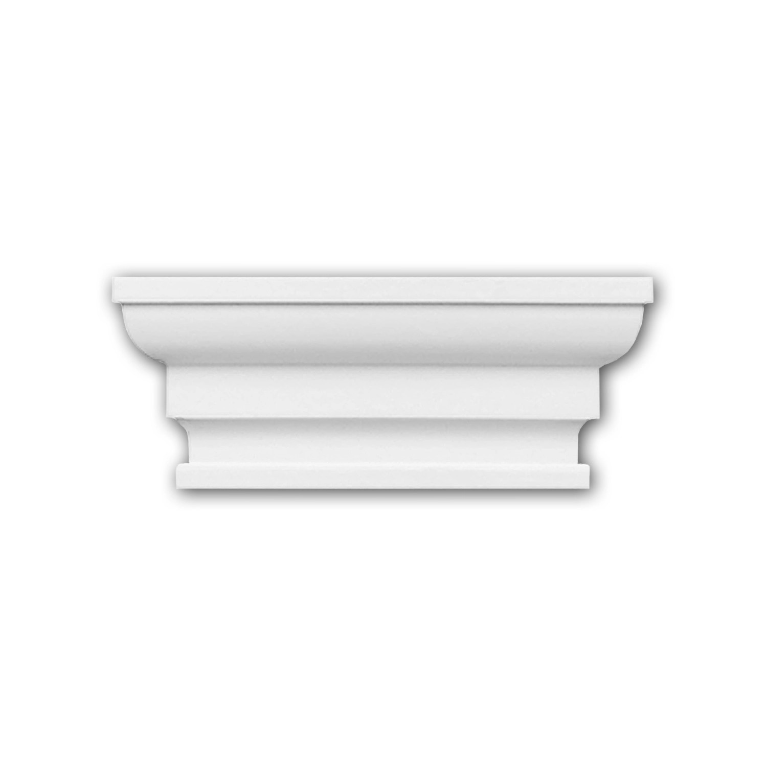 PROFHOME 155003 Byblos Regalfront Zierelement Stuckdekor, 13,4 cm x 5,3 cm x 4,3 cm Weiß