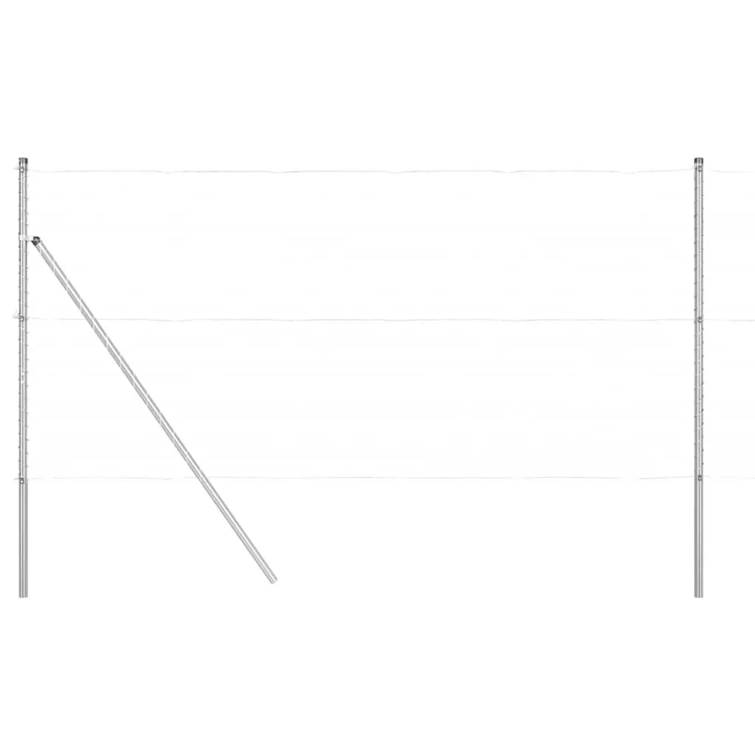 vidaXL Zaunpfosten 26 Stk Grau 3,2 x 3,2 x 170 cm 3350155 günstig online kaufen