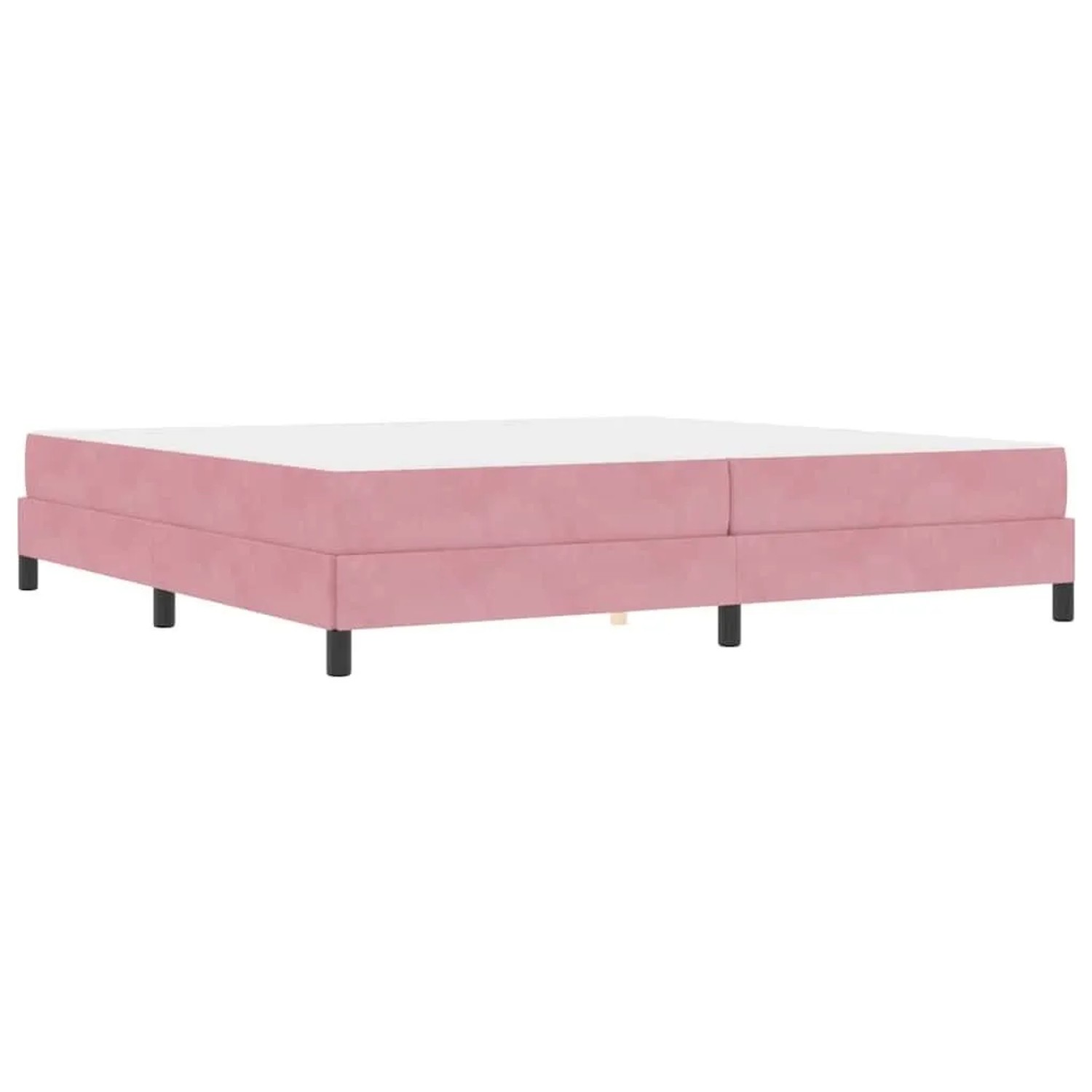vidaXL Boxspringbett mit Matratze Rosa 200 x 200 cm Stoff 3398718 günstig online kaufen