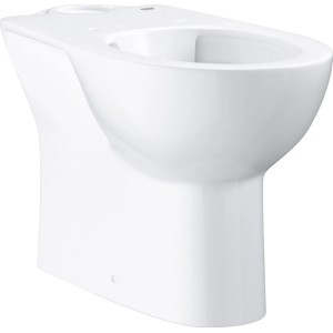 Grohe Stand-WC-Kombination Bau Keramik, spülrandlos, senkrechter Abgang, weiß.