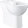 Grohe Stand-WC-Kombination Bau Keramik, spülrandlos, senkrechter Abgang, weiß.