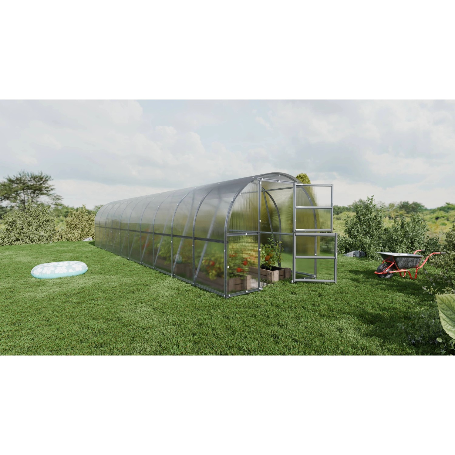 Klasika Greenhouses Baltic LT*KLASIKA Gewächshaus 30m², 3m x 10m mit 6 mm P günstig online kaufen