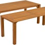 Merxx Ranzano Ausziehtisch-Set, 2 Akazienholz Tische für Gartenmöbel-Sets.