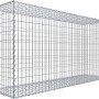 Gabiona Gabionenkorb, 100x200x50 cm, Maschenweite 5x10 cm, für Einfassungen und Mauersysteme.